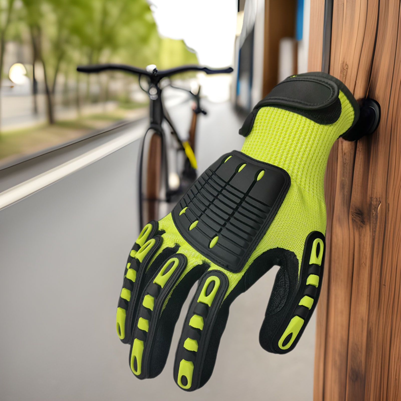 Work Glove Impact - Rękawice robocze ochronne, odporne na przecięcia,
