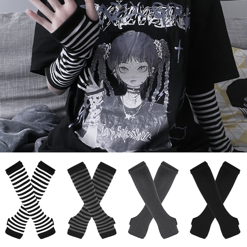 Damskie gotyckie rękawiczki be – Fingerless Glove Knit recenzja i cena