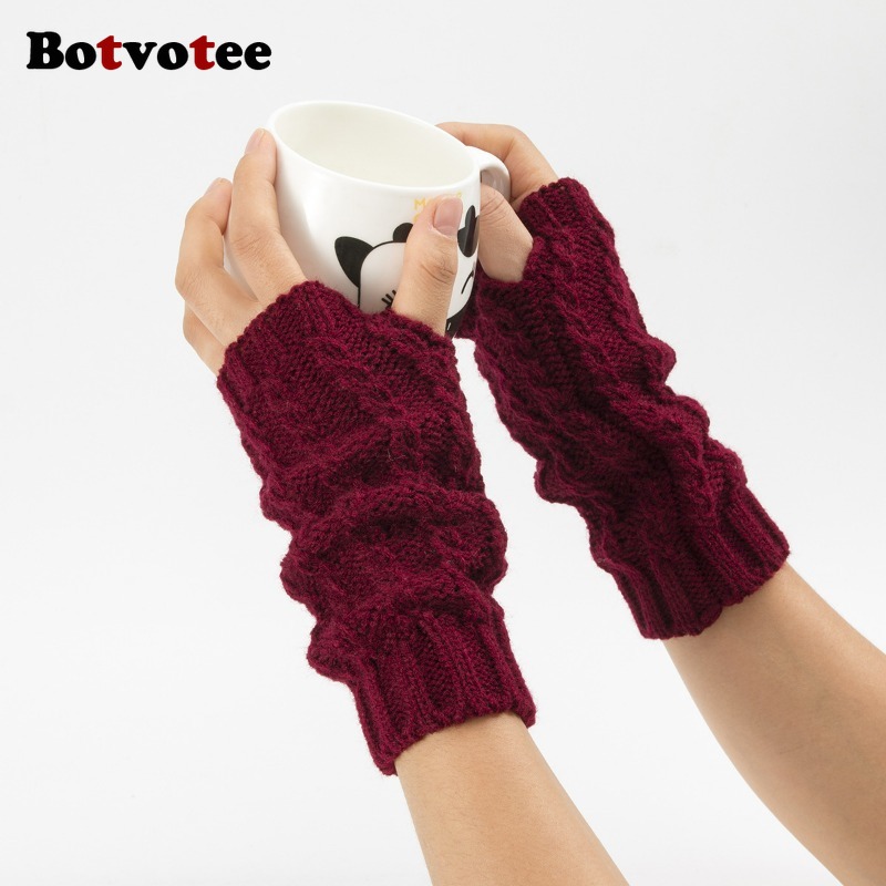 Rękawiczki zimowe Botvotee Y2k – Fingerless Glove Knit recenzja i cena